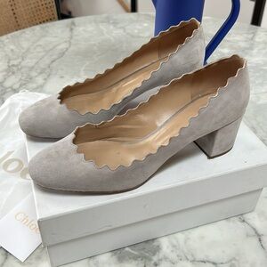 Chloe Lauren scalloped heels
